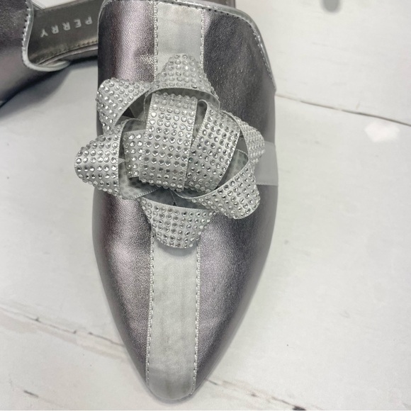 NWOT Katy Perry Gunmetal Christmas present The Stephanie Mule 6 M - Picture 3 of 9